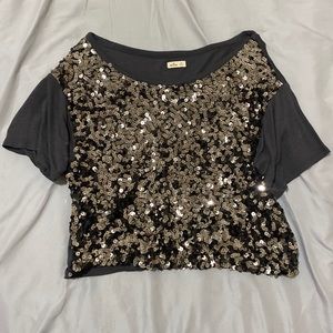 Hollister Sequin Crop Top